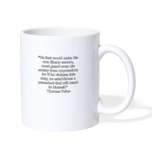 Thomas Paine Secure Liberty Quote - Coffee/Tea Mug