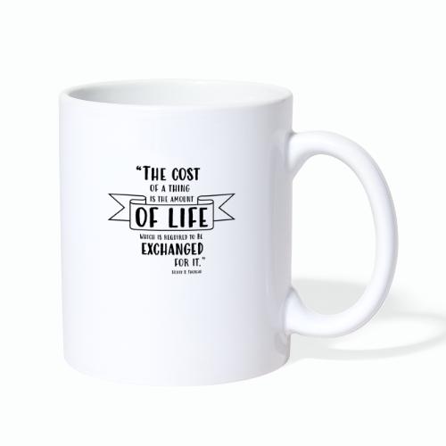 T-SHIRT HENRY THOREAU QUOTE - Coffee/Tea Mug