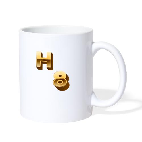 H 8 Letter & Number logo design - Coffee/Tea Mug