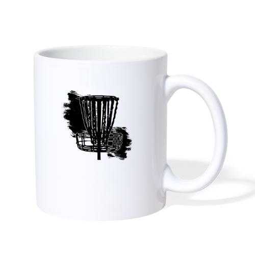 Disc Golf Basket Paint Black Print - Coffee/Tea Mug