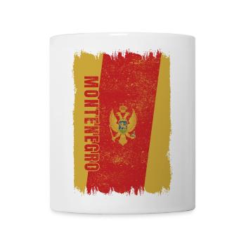 Montenegro flag - Coffee/Tea Mug - white - Front