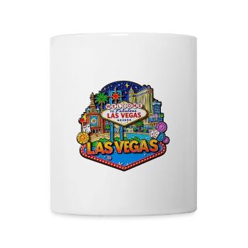 Las Vegas Neon Cityscape - Coffee/Tea Mug - white - Front