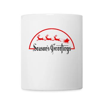 Christmas season greetings - Coffee/Tea Mug - white - Front