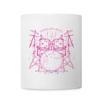 Trap Set Line Art - Coffee/Tea Mug - white - Front