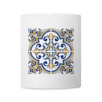 Portuguese tiles 1 - Coffee/Tea Mug - white - Front
