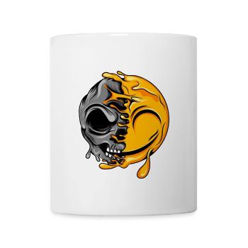 Sunlit Skull Duality - Coffee/Tea Mug - white - Front