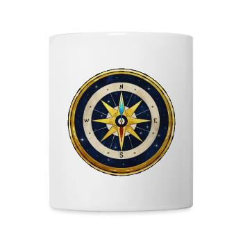 Stellar Golden Compass - Coffee/Tea Mug - white - Front