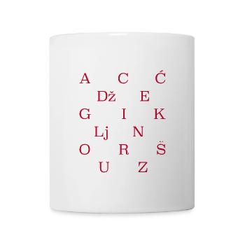 CROATIAN Alphabet Hrvatska Croatia - Coffee/Tea Mug - white - Front