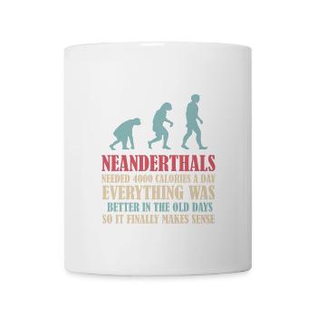 Neanderthal Prehistoric Primate Anthropologist - Coffee/Tea Mug - white - Front