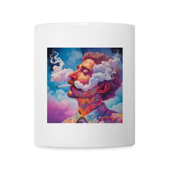 SMOKING AND CLOUD - Coffee/Tea Mug - white - Front
