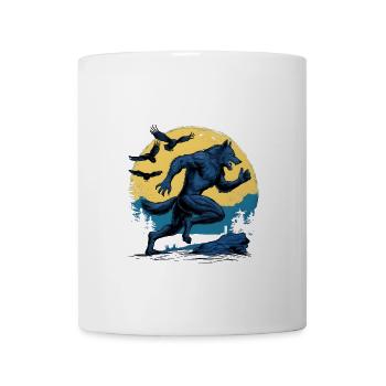 Running Werewolf with Crows - Coffee/Tea Mug - white - Front