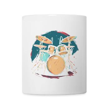 Trap Set Illustration - Coffee/Tea Mug - white - Front