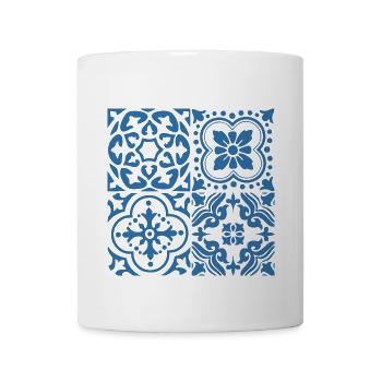 Portugal Blue Tiles 2 - Coffee/Tea Mug - white - Front