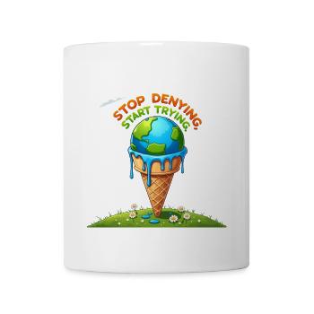 Earth Ice Cream: Start Trying - Coffee/Tea Mug - white - Front