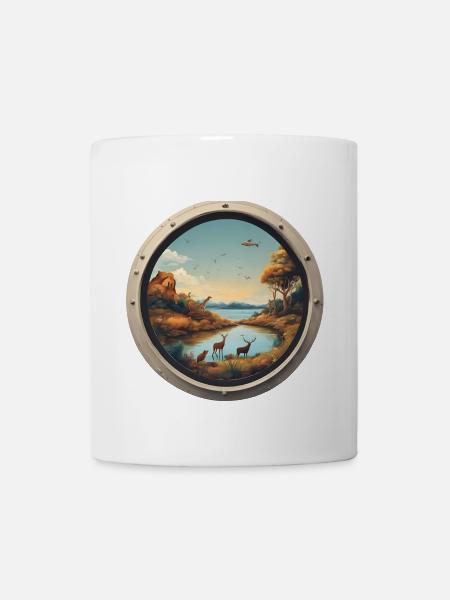 Wildlife Serenity Nature Scene - Coffee/Tea Mug - white