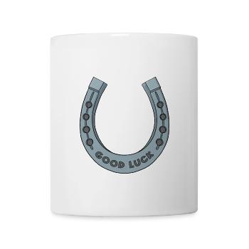 Good Luck Horseshoe - Coffee/Tea Mug - white - Front