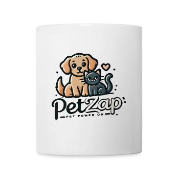 Adorable Dog and Cat Friendship Design - Coffee/Tea Mug - white - Front