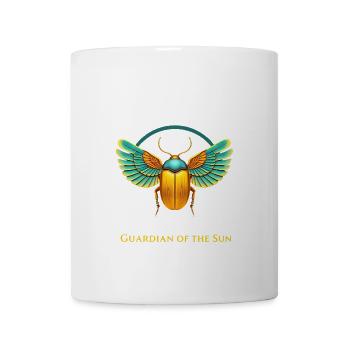 Guardian of the Sun Beetle - Coffee/Tea Mug - white - Front