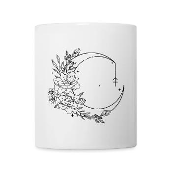 Monochrome Night Glyph - Coffee/Tea Mug - white - Front