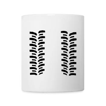 mud tires - Coffee/Tea Mug - white - Front