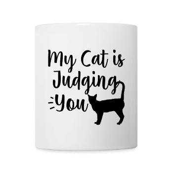 Funny Cat - Coffee/Tea Mug - white - Front