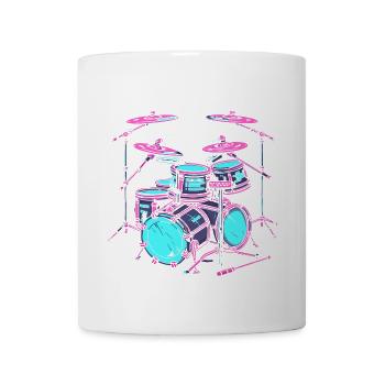 Trap Set Drawing - Coffee/Tea Mug - white - Front