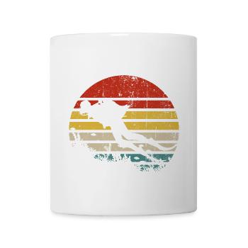 Surfer Sunset Retro Stripes - Coffee/Tea Mug - white - Front