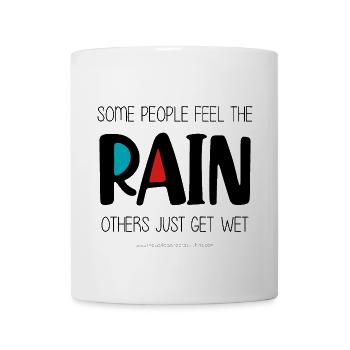 Sentir la pluie - Tasse - blanc - Devant