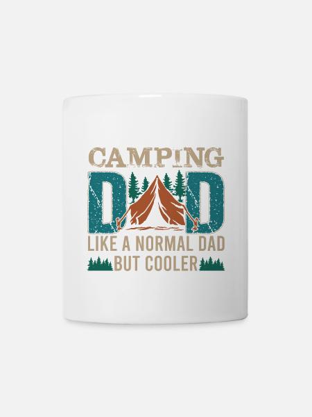 Camping Dad Camper Father Camping Dad - Coffee/Tea Mug - white