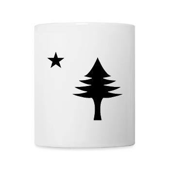 Pine tree and star 1901 flag of Maine State - Coffee/Tea Mug - white - Front
