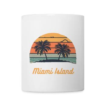Miami Island - Coffee/Tea Mug - white - Front
