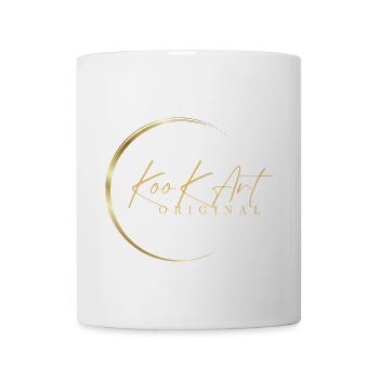 Kook Art Original. Golden design. - Coffee/Tea Mug - white - Front