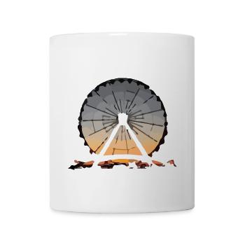 Retro ferris wheel festival folk festival - Coffee/Tea Mug - white - Front