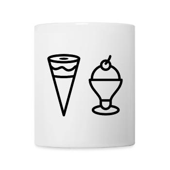 ice cream - Coffee/Tea Mug - white - Front