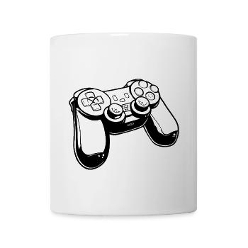 Gaming Controller Drawing - Coffee/Tea Mug - white - Front