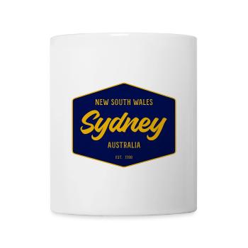 Sydney Script Retro Sign - Coffee/Tea Mug - white - Front