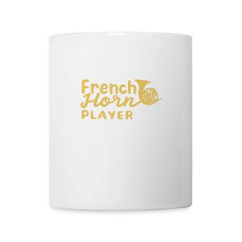 French horn player Musician - Coffee/Tea Mug - white - Front