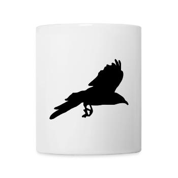 Raven, Crow - Coffee/Tea Mug - white - Front