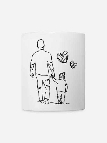 Custom Photo Shirt For Dad,Gift for dadFathers Dad - Coffee/Tea Mug - white