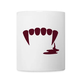 Vampire Teeth - Coffee/Tea Mug - white - Front