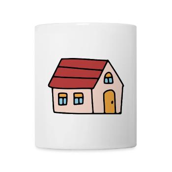 Colourful Little house - Coffee/Tea Mug - white - Front