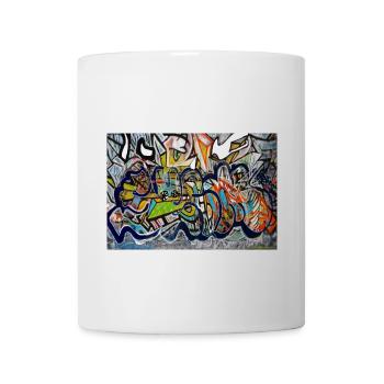 graffiti wall - Coffee/Tea Mug - white - Front