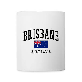 Brisbane Australia Flag Graphic Design - Coffee/Tea Mug - white - Front
