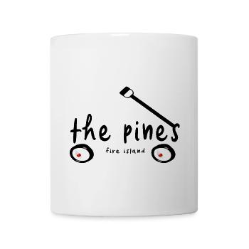 The Pines Fire Island NY wagon word gay paradise - Coffee/Tea Mug - white - Front