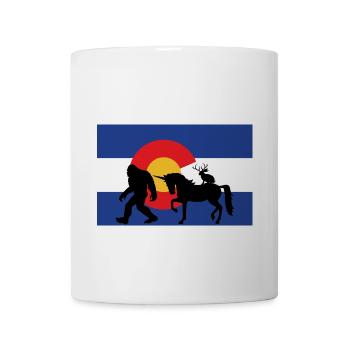 Colorado Cryptid Silhouettes - Coffee/Tea Mug - white - Front
