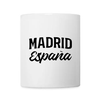 Madrid España Typography Graphic Design - Coffee/Tea Mug - white - Front