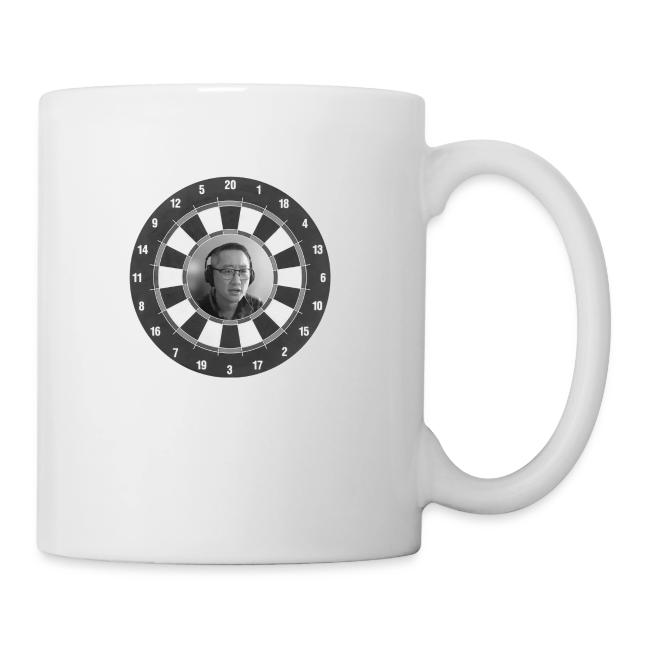 Producer Jay on Dartboard with Fusco Show back