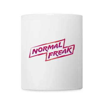 normal freak magenta - Coffee/Tea Mug - white - Front