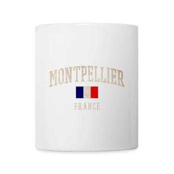 Montpellier France Vintage Flag - Coffee/Tea Mug - white - Front