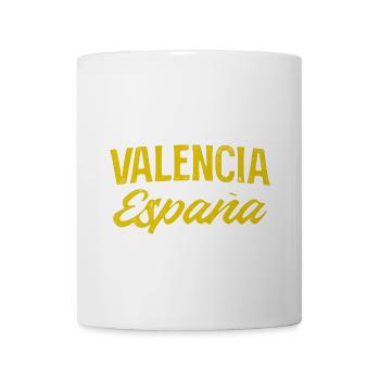 Valencia España Vintage Typography - Coffee/Tea Mug - white - Front